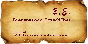 Bienenstock Erzsébet névjegykártya